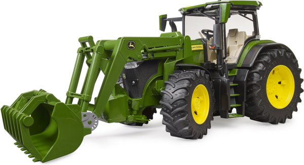 Levně Bruder Traktor John Deere 7R 350 s čelním nakladačem