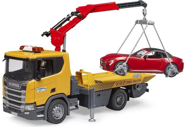 Levně Bruder Scania Super 560R odtah s autem