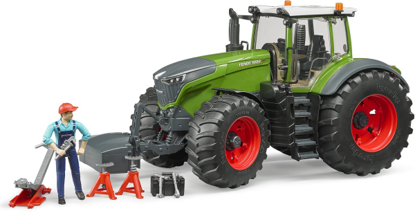 Levně Bruder Traktor Fendt 1050 Vario s mechanikem a dílenským nářadím 1:16