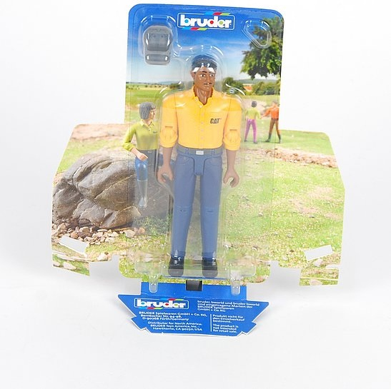 Levně Bruder BWORLD Figurka dělníka CAT