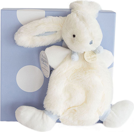 Doudou Dárková sada - Plyšový králíček modrý 26 cm