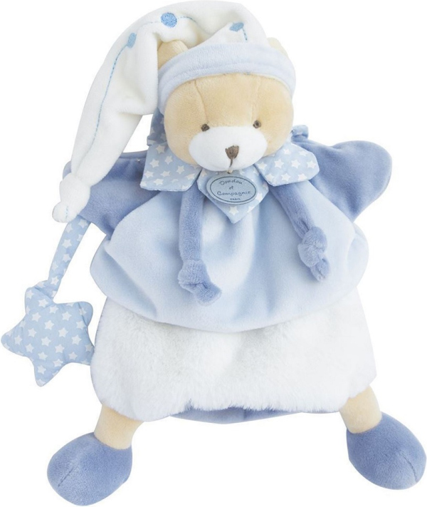 Levně Doudou Plyšový maňásek medvěd 28 cm