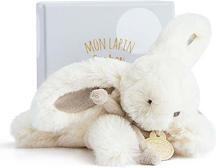 Doudou Dárková sada - Plyšový králíček béžový 16 cm