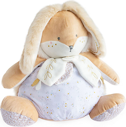 Levně Doudou Bílý králíček s prostorem pro uložení pyžámka 38 cm