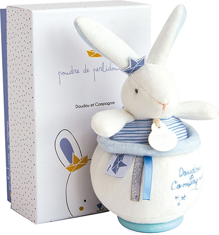 Doudou Dárková sada - Plyšový králíček námořník hrající melodii 14 cm