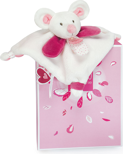 Doudou Dárková sada - Plyšová mini hračka muchláček 20 cm