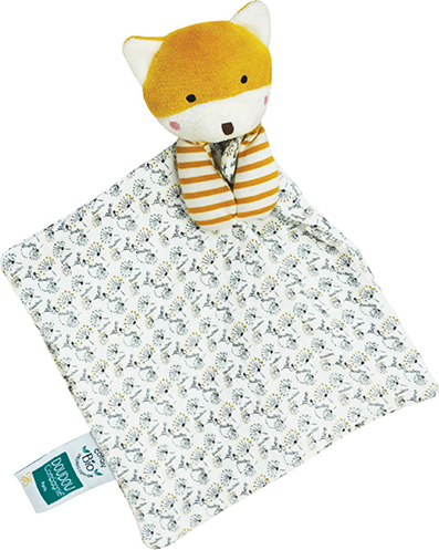 Doudou Dárková sada - Liška s dečkou z BIO bavlny 20 cm