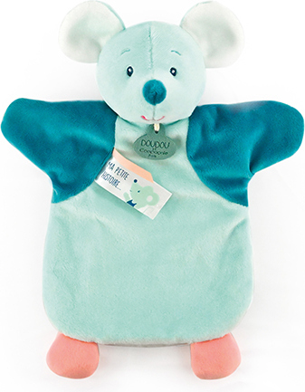Levně Doudou Plyšový maňásek myška 25 cm