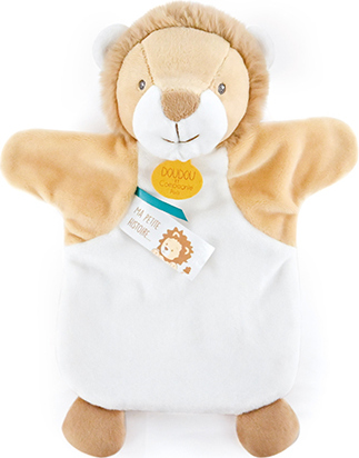 Levně Doudou Plyšový maňásek lvíček 25 cm