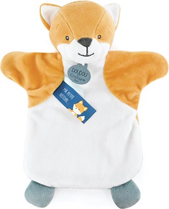 Levně Doudou Plyšový maňásek liška 25 cm