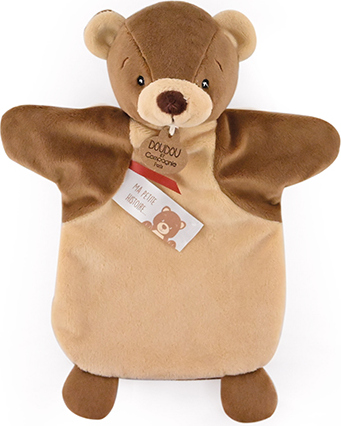 Levně Doudou Plyšový maňásek medvídek 25 cm