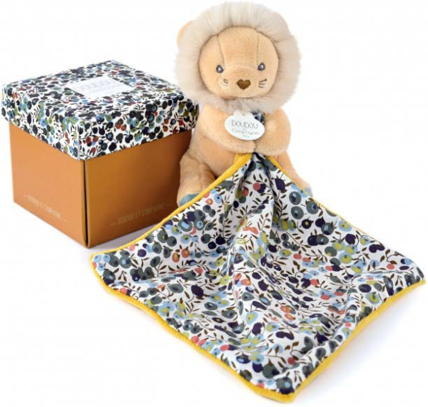 Doudou Dárková sada - lvíček s dečkou 12 cm