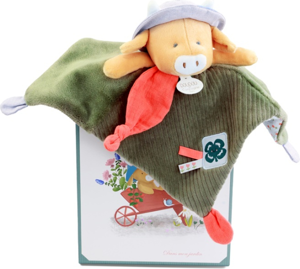 Doudou Dárková sada Plyšový muchláček kravička Aneth 27 cm