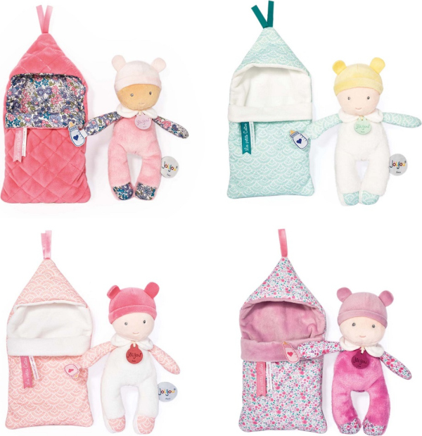 Levně Doudou Jolijou Miminko v navlékací peřince 20 cm