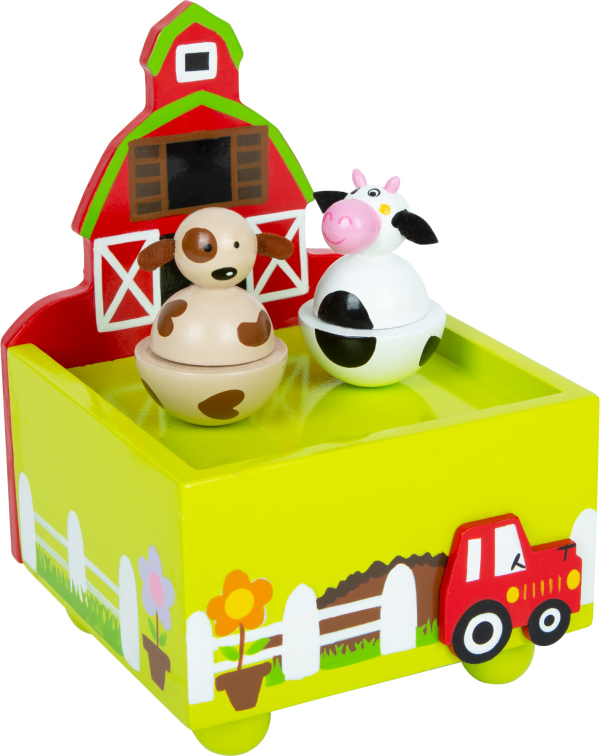 Levně small foot Hudební skříňka farma