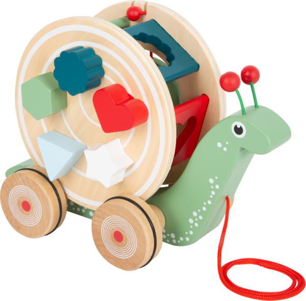 Levně small foot Tahací motorický šnek s tvary