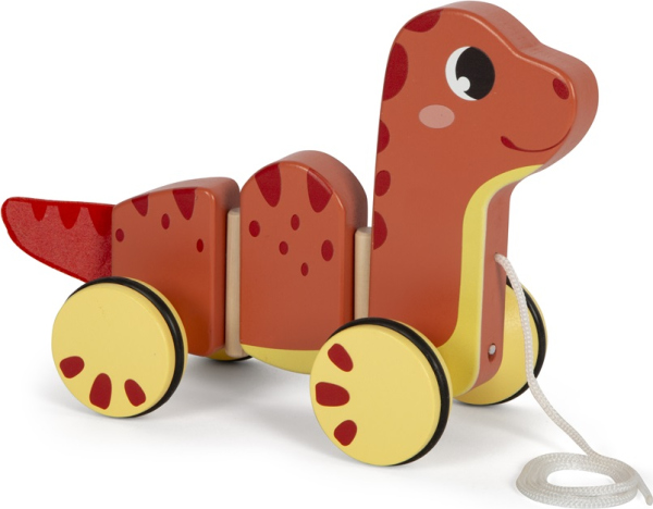 Levně small foot Dřevěná tahací hračka Dino
