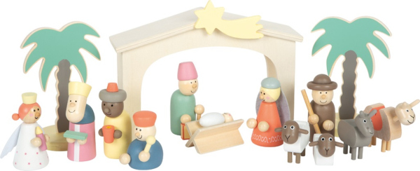Levně small foot Dřevěná hrací sada Betlém