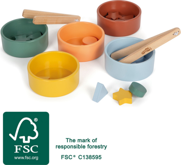 Levně small foot Montessori třídicí hra s kleštěmi
