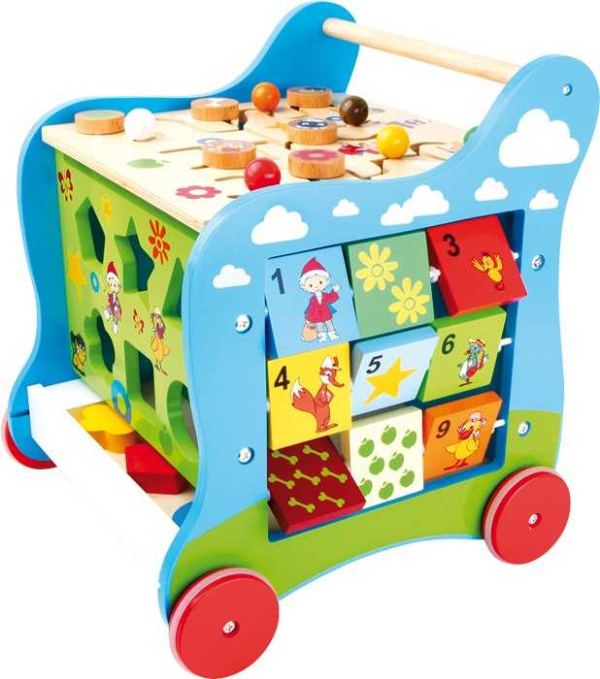 Levně small foot Chodítko velká motorická kostka skřítek