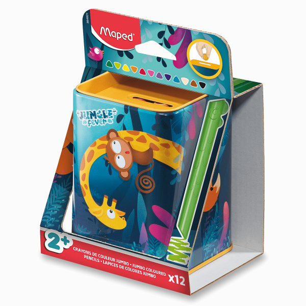 Pastelky Maped Infinity Jumbo Jungle Fever - 12 ks