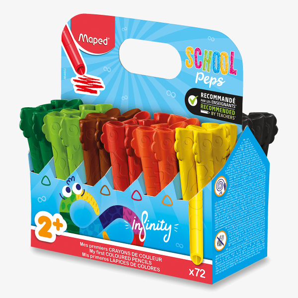 Pastelky Maped Infinity Kidy Jumbo - školní balení 72 ks