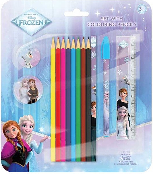 Ledové království - Set s pastelkami