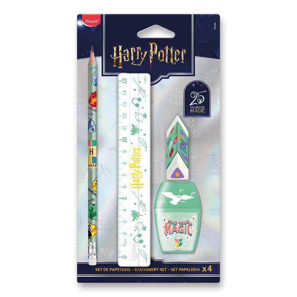 Souprava školních potřeb Maped Harry Potter 25 let  - 4ks, blistr