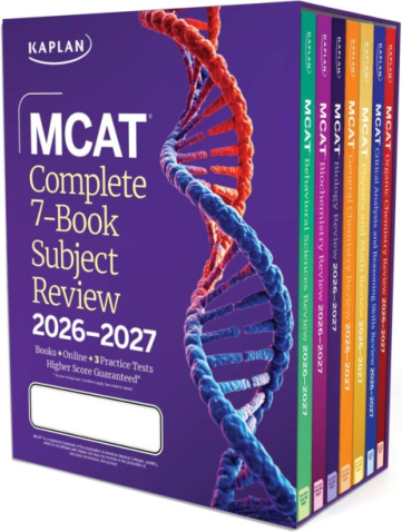 MCAT Complete 7-Book Subject Review 2026-2027, Set Includes Books, Online Prep, 3 Practice Tests