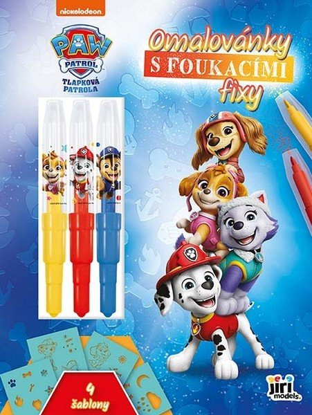 Tlapková patrola - Omalovánky s foukacími fixy