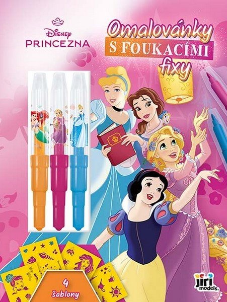 Disney Princezny - Omalovánky s foukacími fixy