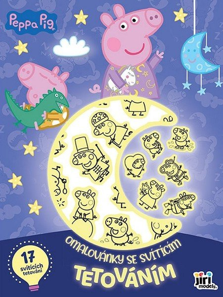 Prasátko Peppa - Omalovánky se svítícím tetováním