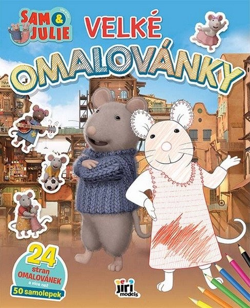 Velké omalovánky Dům myšek Sam  Julie