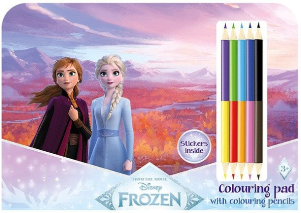 Ledové království - Kreslící set s pastelkami