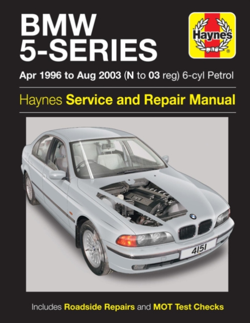 BMW 5-Series 6-cyl Petrol (April 96 - Aug 03) Haynes Repair Manual, 96-03