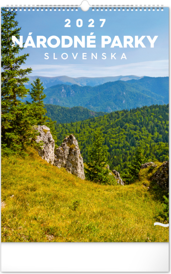 NOTIQUE Nástenný kalendár Národné parky Slovenska 2027, 33 x 46 cm