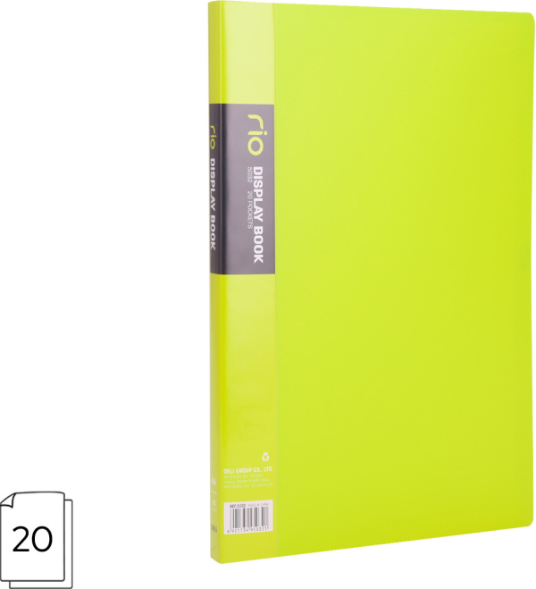 Katalogová kniha 20l RIO DELI E38145-LG-EG zelená