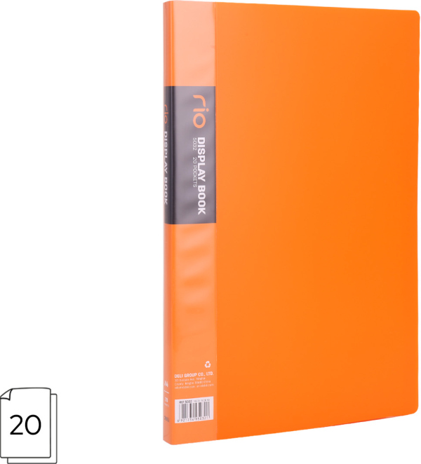 Katalogová kniha 20l RIO DELI E38145-OR-EG oranžová