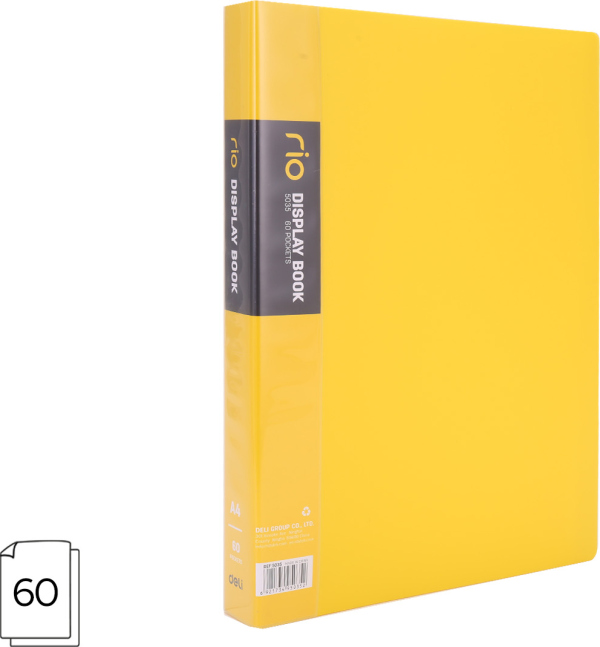 Katalogová kniha 60l RIO DELI E38148-MY-EG žlutá