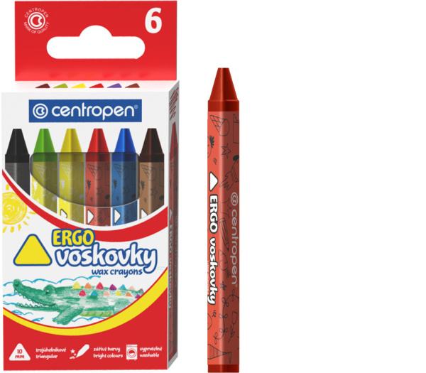 Voskovky CENTROPEN 9531/ 6 barev trojhranné