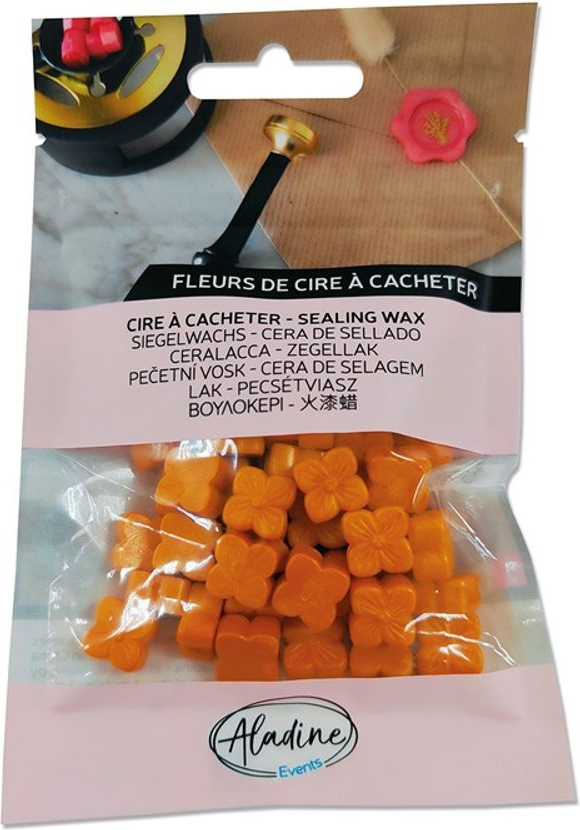 Aladine Pečetní vosk granulovaný Aladine - perleťový - orange nacré, perleťový oranžový