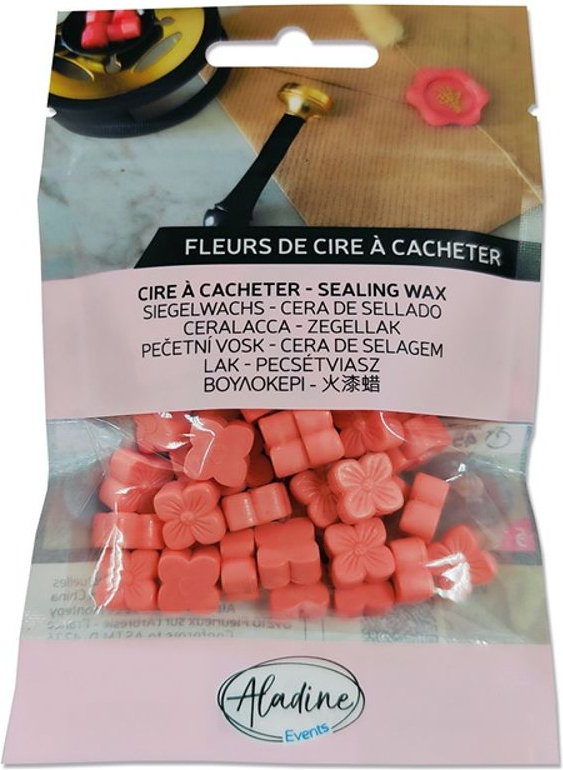 Aladine Pečetní vosk granulovaný Aladine - peche, broskvový