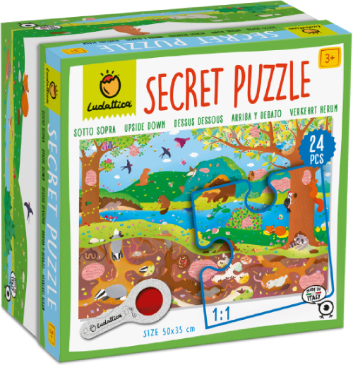 Ludattica  - Secret Puzzle s lupou - Vzhůru nohama