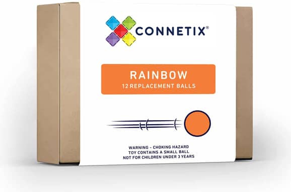Connetix - 12 míčů pro kuličkovou dráhu - duha Connetix
