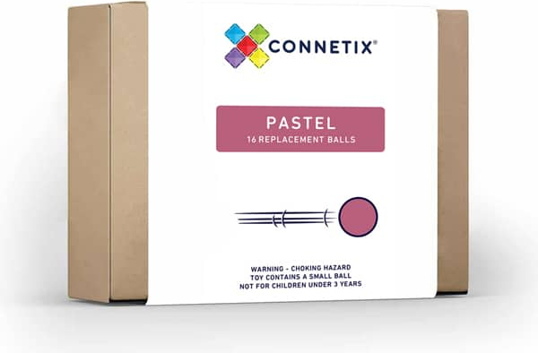 Connetix - 16 míčů pro kuličkovou dráhu - pastel Connetix