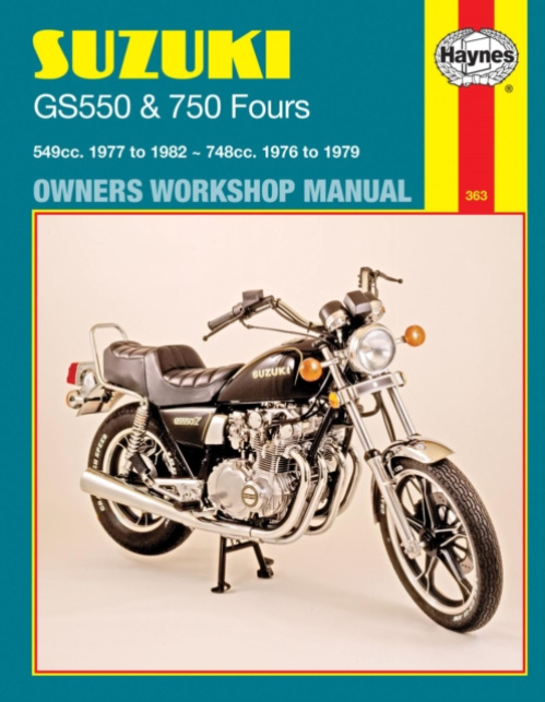 Suzuki GS550 (77 - 82) a GS750 Fours (76 - 79) Haynes Repair Manual