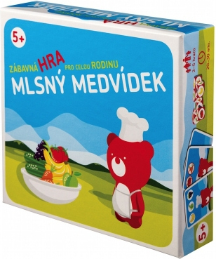 Mlsný medvídek (Teribear), společenská hra 140 x 140 x 25 mm