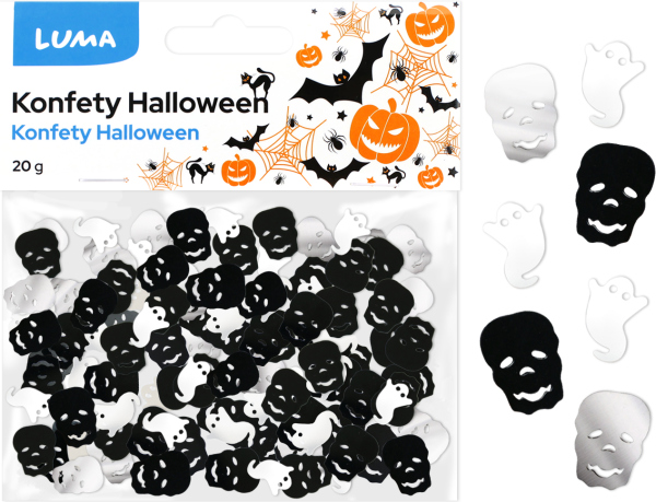Konfety HALLOWEEN duch/lebka 20g LUMA
