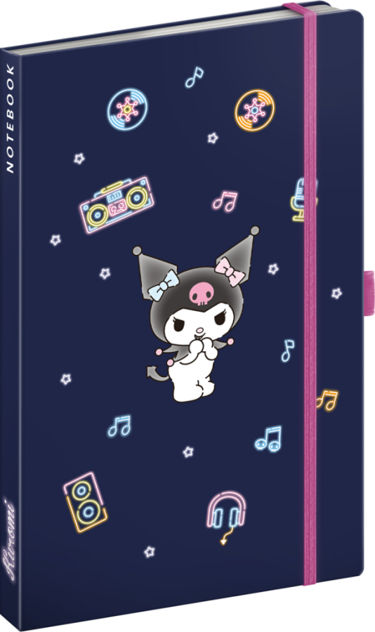 NOTIQUE Notes Kuromi, linkovaný, 13 x 21 cm