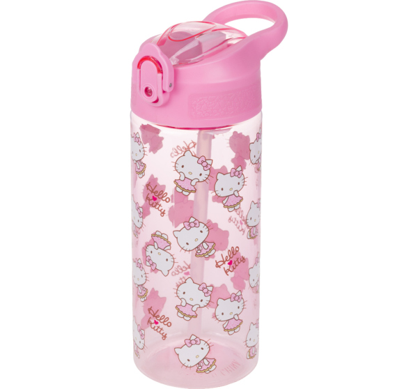 BAAGL Tritanová láhev na pití s brčkem Hello Kitty Sweet Leopard, 500 ml Presco Group